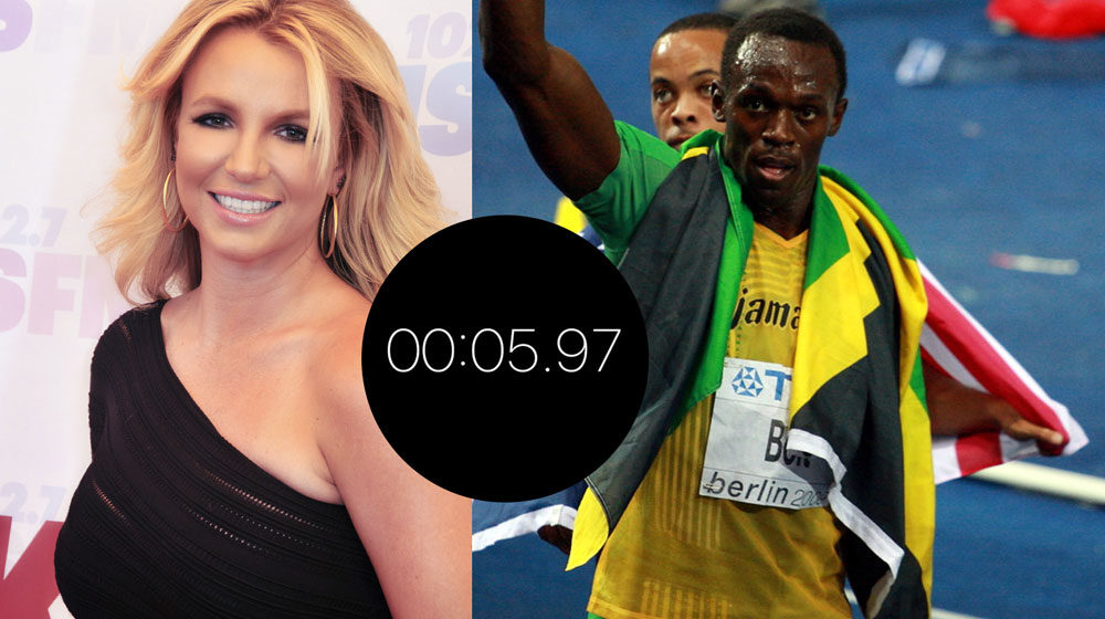 Britney Spears claims to have ‘obliterated’ Usain Bolt’s 100m world record