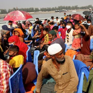 Fears of forced removals as Bangladesh moves hundreds of Rohingya refugees to remote island