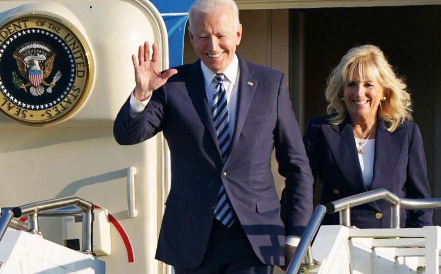 Biden warns Russia against ‘harmful activities’ at start of G7 trip