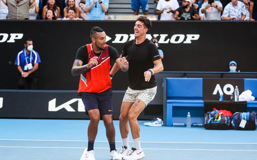 Australian Open: Nick Kyrgios and Thanasi Kokkinakis win maiden Grand Slam title