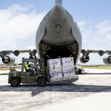 First foreign aid planes arrive bearing crucial supplies