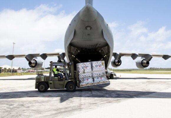 First foreign aid planes arrive bearing crucial supplies