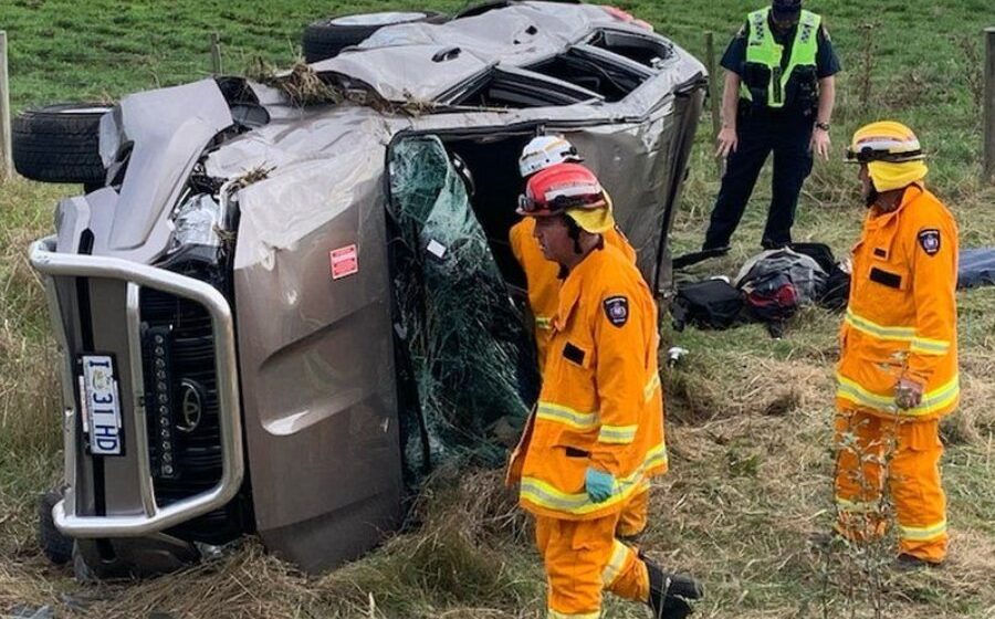 PM Morrison’s security team in car crash in Tasmania